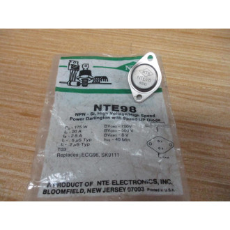 NTE NTE98 NPN Power Darlington (Pack of 3)