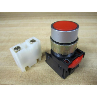 General Electric 080BF10V Contact Block GE wRed Push Button