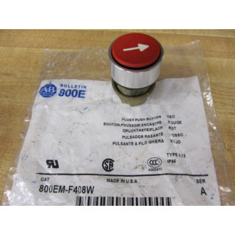 Allen Bradley 800EM-F408W Flush Push Button 800EMF408W