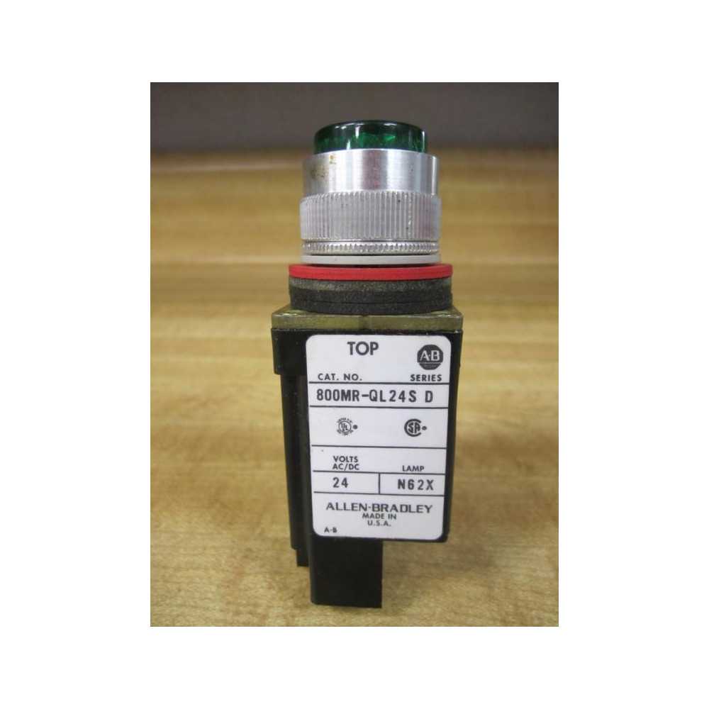 Allen Bradley 800MR-QL24S Green Pilot Light 800MRQL24S - New No Box