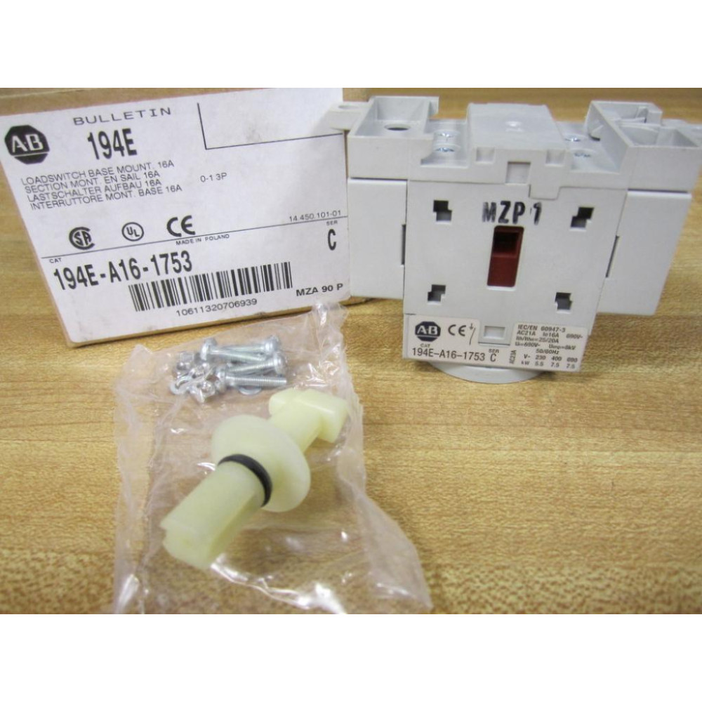 Allen Bradley 194E-A16-1753 Load Switch 194EA161753