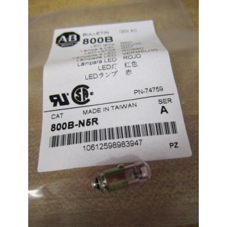 Allen Bradley 800B-N5R Bulletin 800B LED Lamp 800BN5R