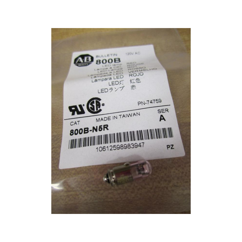 Allen Bradley 800B-N5R Bulletin 800B LED Lamp 800BN5R