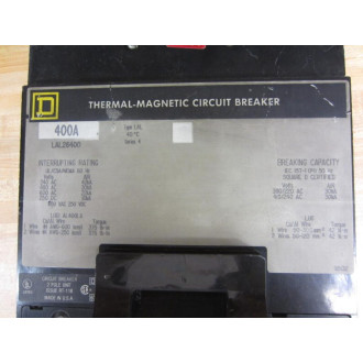Square D LAL26400 Circuit Breaker - New No Box