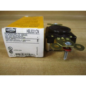 Hubbell HBL6331CN Receptacle Replaces CAT. No. 6331CN
