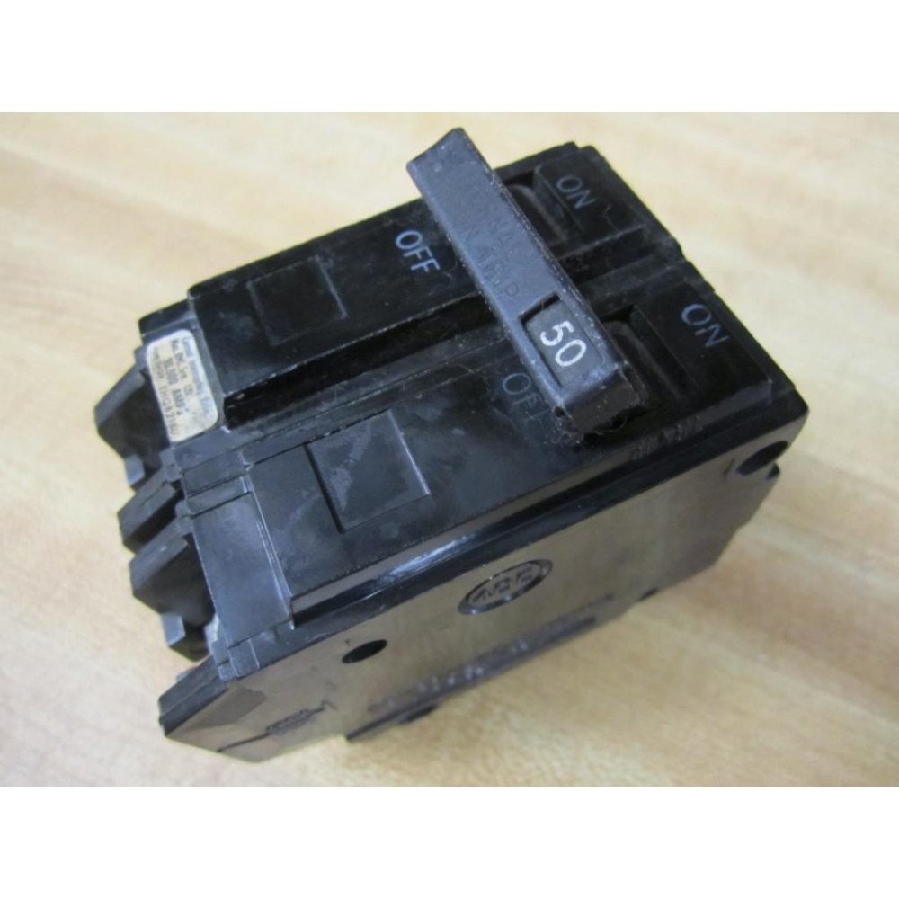 General Electric THQB2150 Circuit Breaker 50A 2 Pole - Used