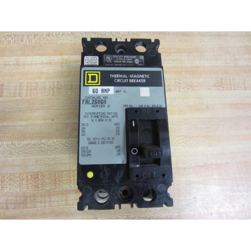 Square D FAL26060 Circuit Breaker - New No Box