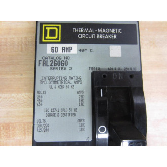 Square D FAL26060 Circuit Breaker - New No Box