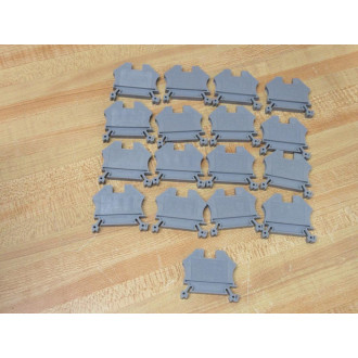 Morsettitalia EURO 4 Terminal Block Grey 43409 (Pack of 17) - New No Box
