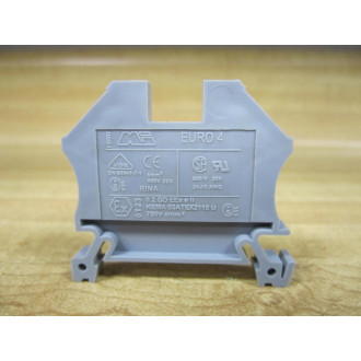 Morsettitalia EURO 4 Terminal Block Grey 43409 (Pack of 17) - New No Box