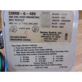 Sensor Switch CMRB-6-480 Box Sensor CMRB6480 - New No Box