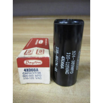 Dayton 4X066A Capacitor 324-389MFD 110-125VAC