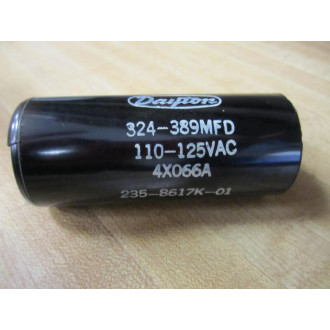 Dayton 4X066A Capacitor 324-389MFD 110-125VAC