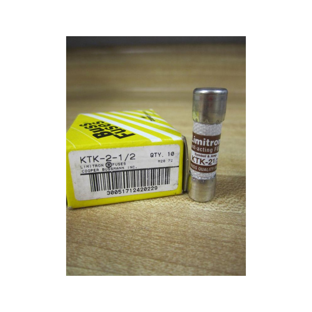 Buss KTK-2-12 Bussmann Fuse Cross Ref 1CW79 (Pack of 10)