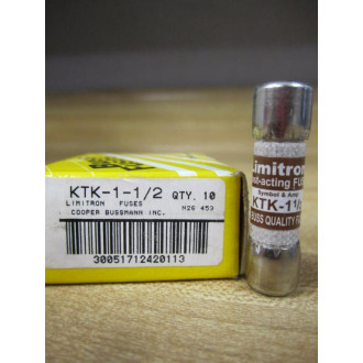 Buss KTK-1-12 Bussmann Fuse Cross Ref 6F131 (Pack of 10)