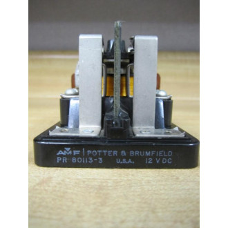 Potter & Brumfield PR-80113-3 12VDC Relay 801133 - Used