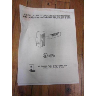 Alarm Lock 250 X 28 18" Exit Alarm Deadlock 250X28