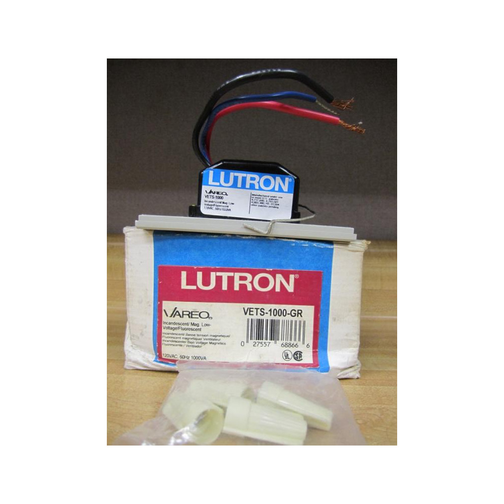 Lutron VETS-1000-GR Vareo Incandescent Tapswitch VETS1000GR