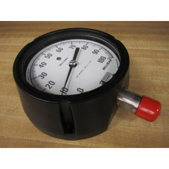 Weksler Instruments BL44P-WM2LB Bellows Low Pressure Gauge BL44PWM2LB