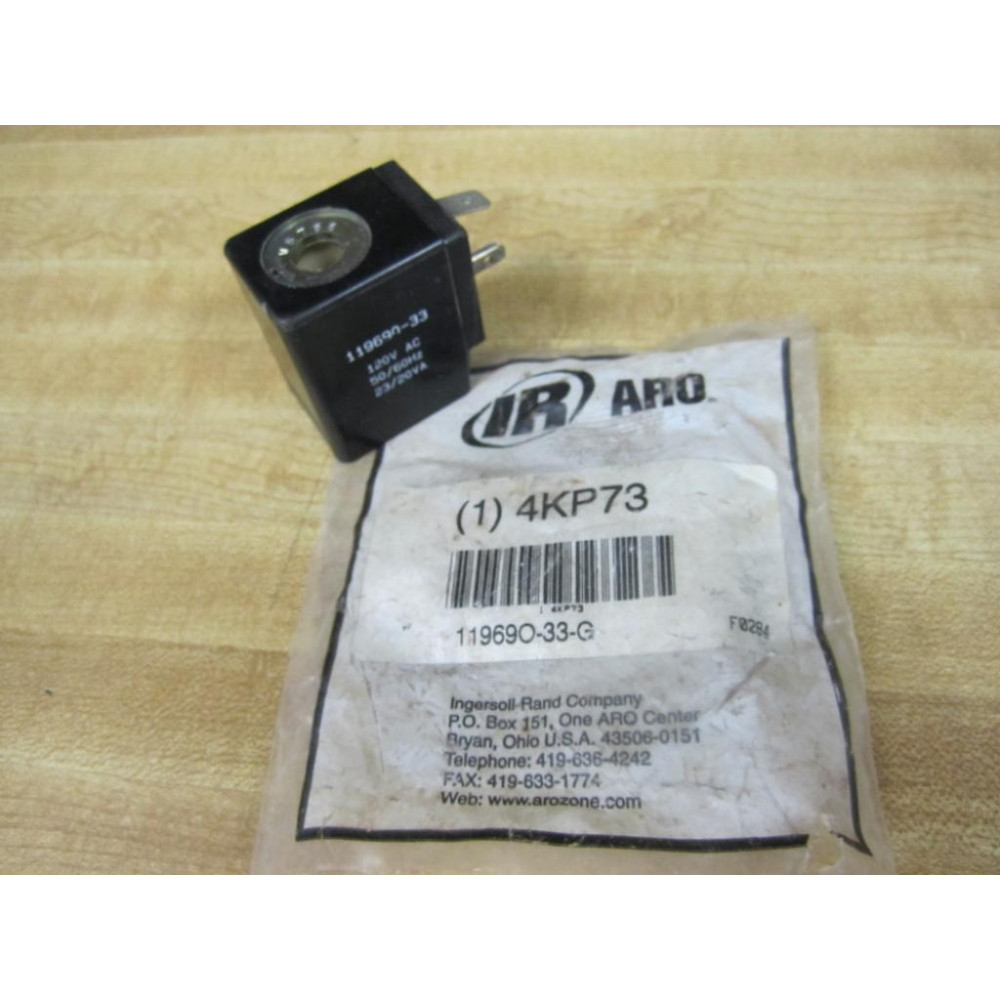 Ingersoll Rand 119690-33-G ARO Solenoid Valve Coil 4KP73