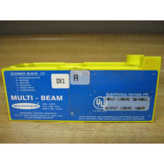 Banner SBDX1 Scanner Block 16648 Missing Covers - Used