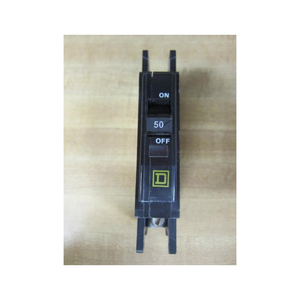 Square D QOU150 Circuit Breaker 50A 120240V 1 Pole - Used