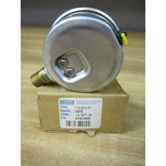 Wika 9767096 Gauge 0-300 PSI  2-12" 14" NPT Liquid
