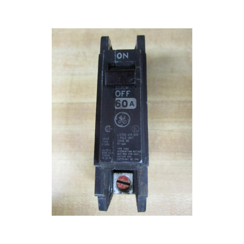 General Electric THQC1160WL Circuit Breaker RT-660 - Used
