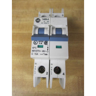 Allen Bradley 1489-A2C150 Circuit Breaker Chipped Guard - Used