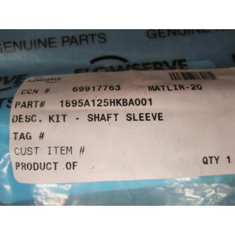 Flowserve 1895A125HKBA001 Shaft Sleeve