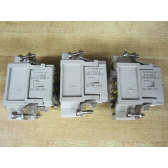 Amphenol C146EE Connector C14610A01050010 (Pack of 3) - Used