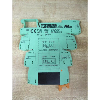 Phoenix Contact PLC-BSC-24DC21 Terminal Block 2966016 w2966595 - New No Box