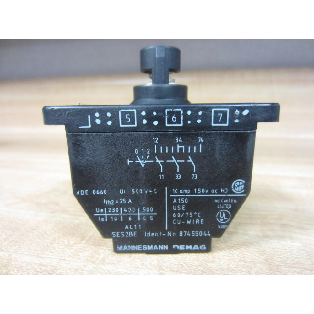 Mannesmann Demag 87455044 Contact Block SES2BE - New No Box
