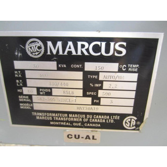 Marcus MAT30A19 Transformer - New No Box