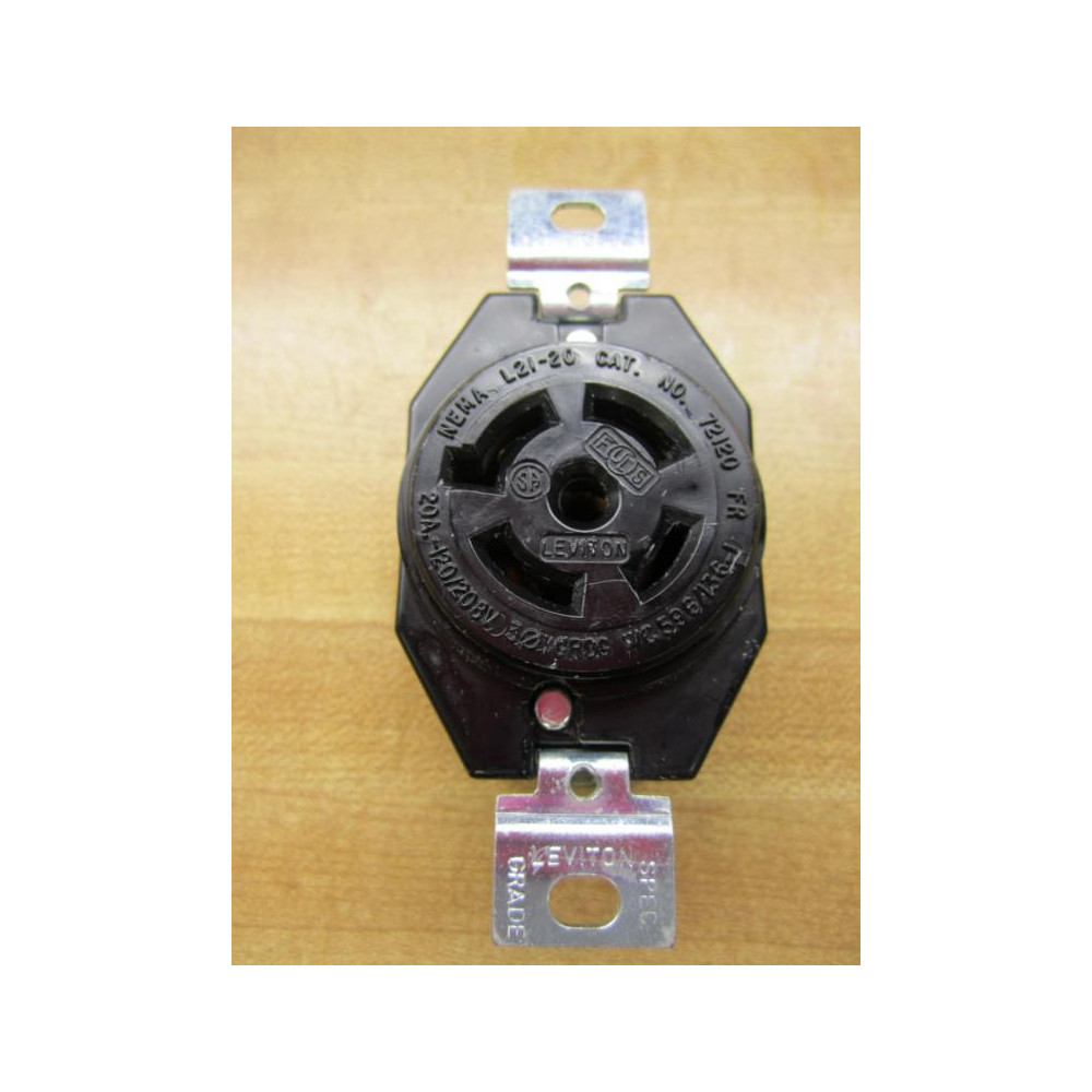Leviton 72120FR Locking Receptacle L2120 - Used