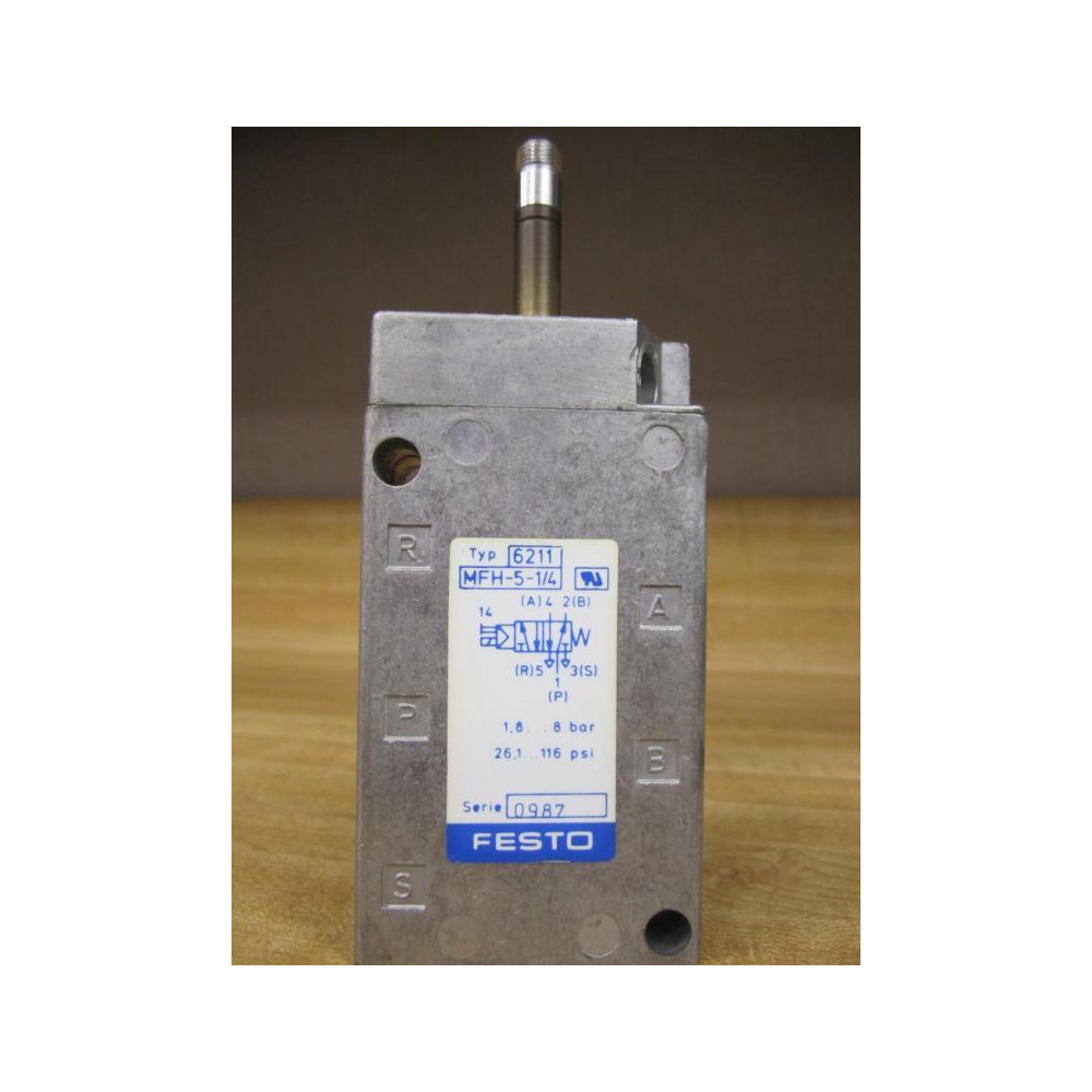 Festo 6211-MFH-5-14 Valve 6211MFH514 Series 0987 - New No Box