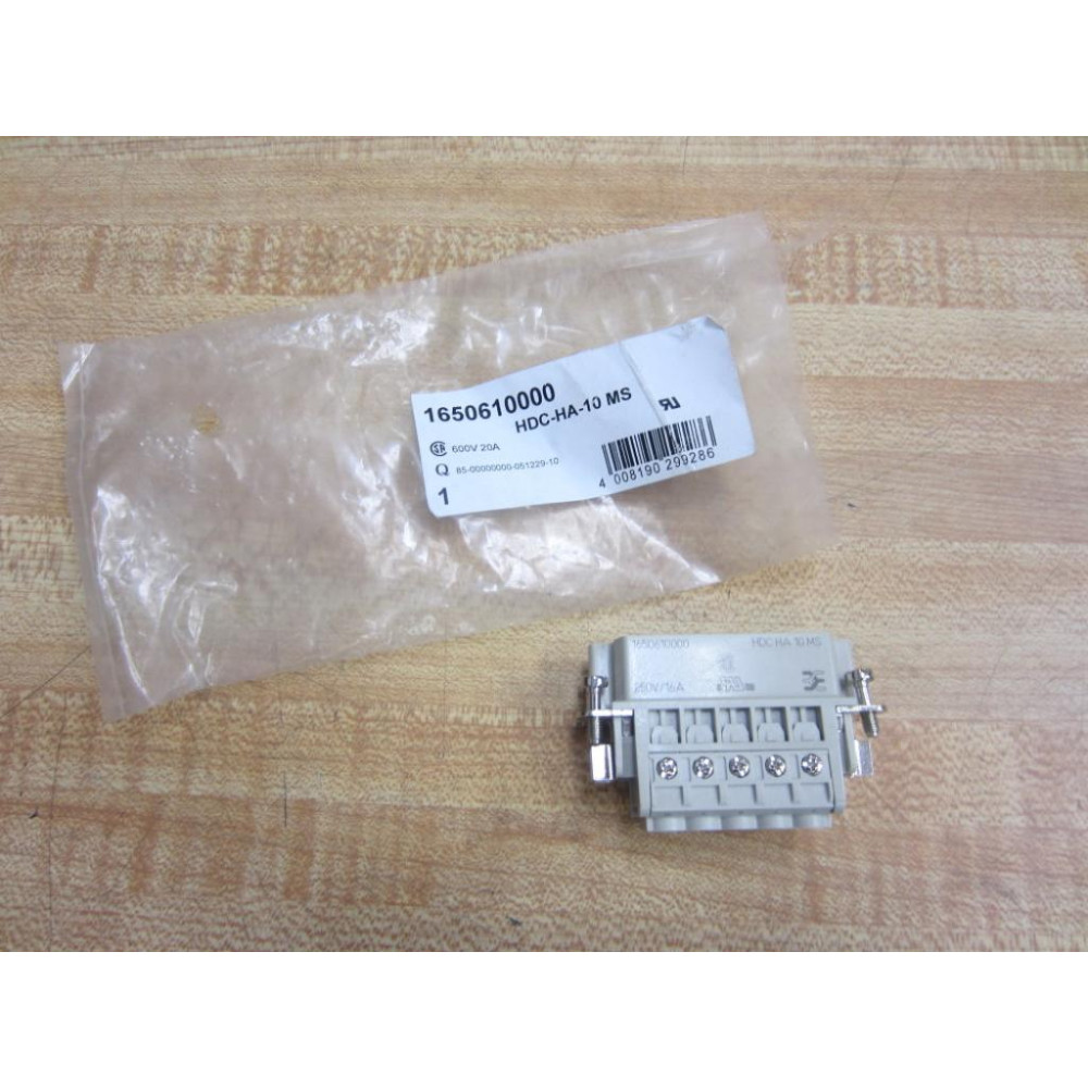 Weidmuller 1650610000 Terminal Block HDC-HA-10 MS