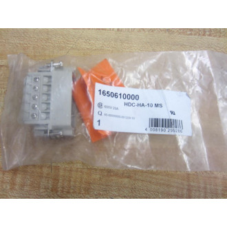 Weidmuller 1650610000 Terminal Block HDC-HA-10 MS