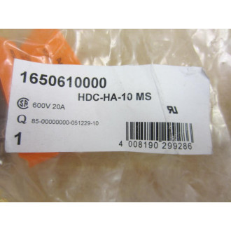 Weidmuller 1650610000 Terminal Block HDC-HA-10 MS