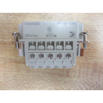 Weidmuller 1650610000 Terminal Block HDC-HA-10 MS