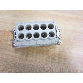 Weidmuller 1650610000 Terminal Block HDC-HA-10 MS