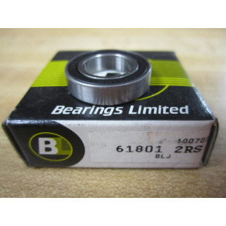 Bearings Limited 61801-2RS Bearing 618012RS