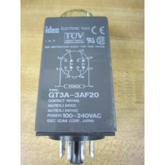 IDEC GT3A-3AF20 Electronic Timer Relay GT3A3AF20 - Used