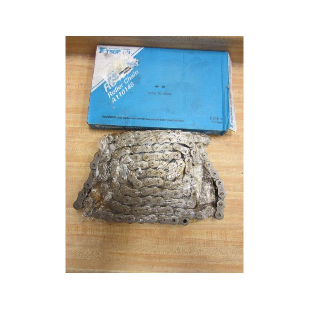 Tsubaki RS16B-1 Roller Chain 1" Pitch RS16B1 10'