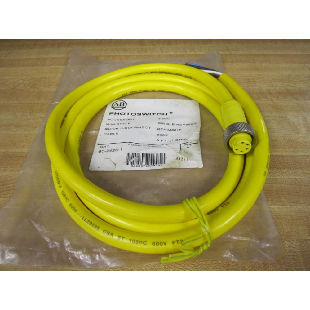Allen Bradley 60-2423-1 Photoswitch Cable 6024231