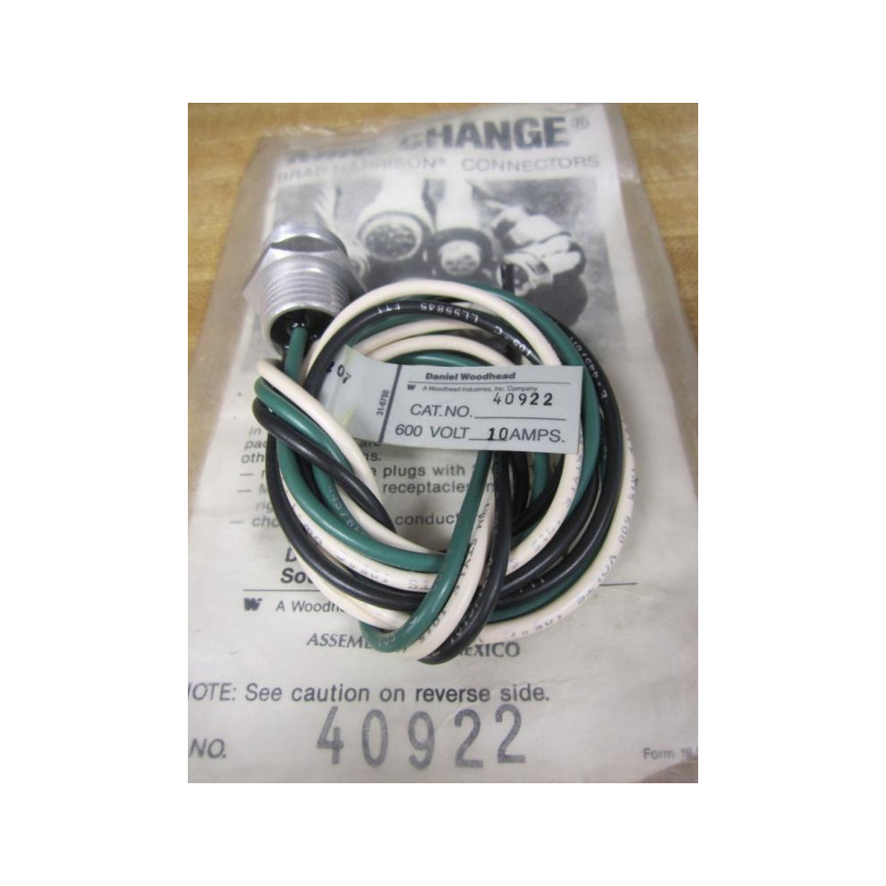 Brad Harrison 40922 Cord Set Receptacle