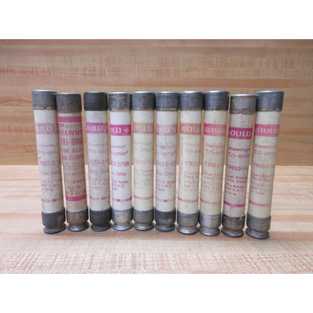 Gould Shawmut Ferraz TRS3-210R Fuse Cross Ref 4YZJ8 Tested (Pack of 10) - Used
