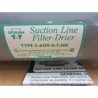 Sporlan C-609-S-T-HH Suction Line Filter C609STHH