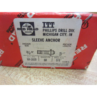 Red Head HN-3830 Sleeve Anchor HN3830 (Pack of 50)