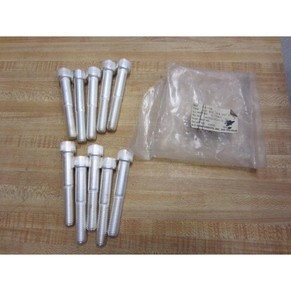 UC Components C-1164-A Screw 58-11X4" (Pack of 10)